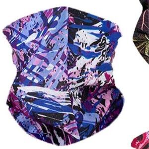 Purple paint splatter gaiter tube accessory